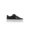 SEMANADO Black Calf Leather Low Cut Sneakers