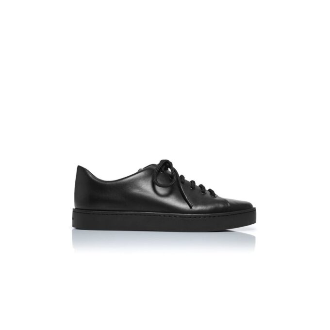 SEMANADO Black Calf Leather Sneakers