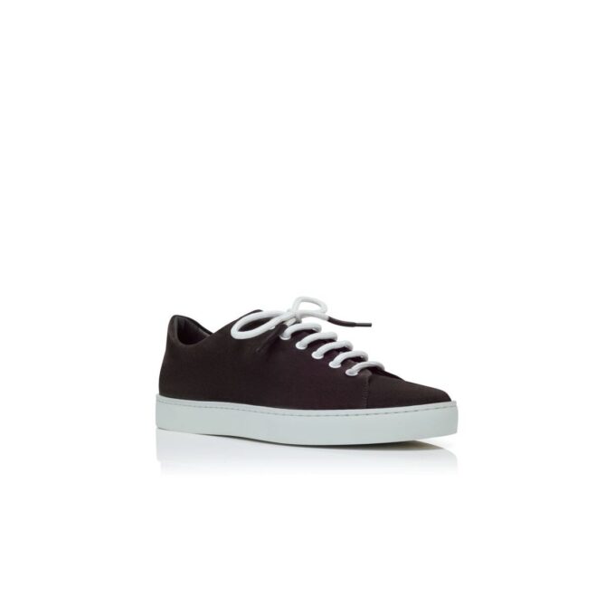SEMANADO Dark Brown Suede Lace-Up Sneakers