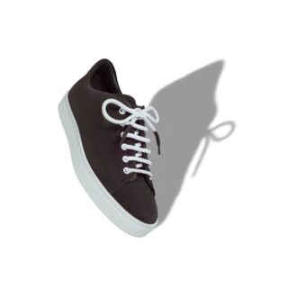 SEMANADO Dark Brown Suede Lace-Up Sneakers