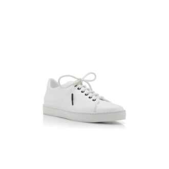 SEMANADO White Calf Leather Low Cut Sneakers