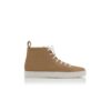 SEMANADOHI Light Brown Suede Lace Up Sneakers