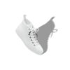 SEMANADOHI White Calf Leather Lace Up Sneakers