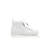 SEMANADOHI White Calf Leather Lace Up Sneakers