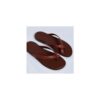 SIRACUSA Mid Brown Calf Leather Flat Sandals