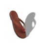 SIRACUSA Mid Brown Calf Leather Flat Sandals