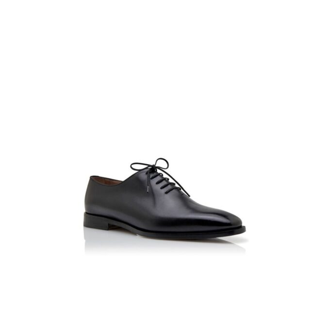 SNOWDON Black Calf Leather Lace Up Shoes