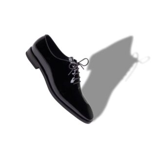 SNOWDON Black Calf Leather Lace-Up Shoes