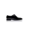 SNOWDON Black Calf Leather Lace-Up Shoes