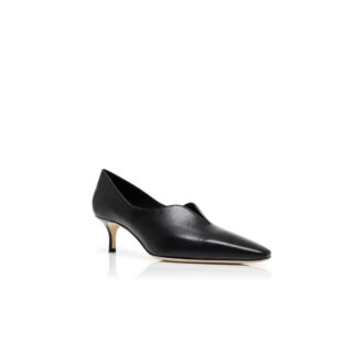 SOKOSO Black Nappa Leather Pumps