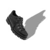 STELVIO Black Calf Leather Lace-Up Boots