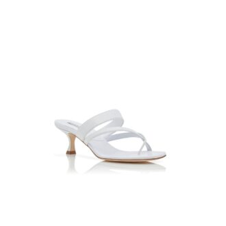 SUSA White Nappa Leather Mules