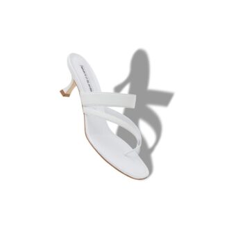 SUSA White Nappa Leather Mules