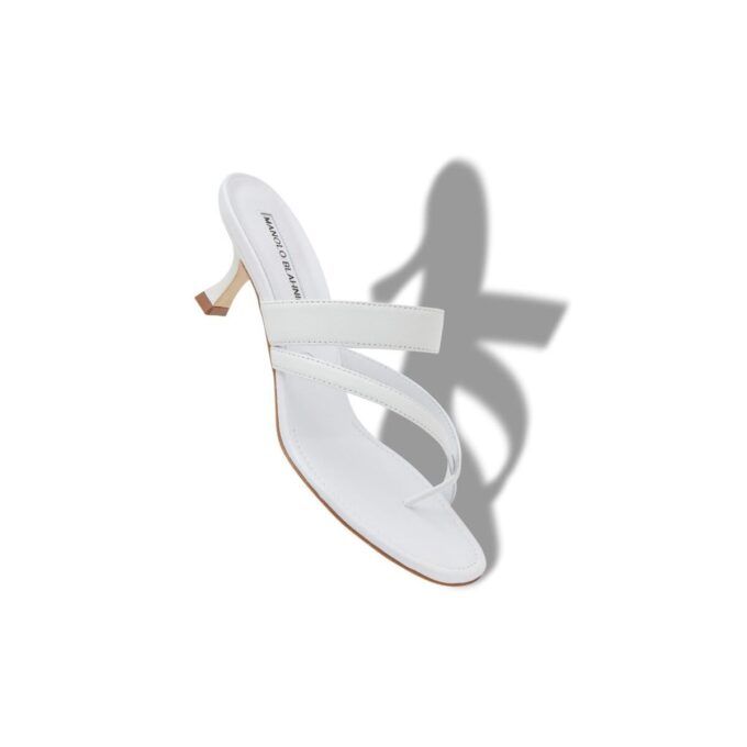 SUSA White Nappa Leather Mules