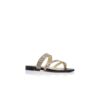 SUSAPERF Lizard Print Calf Leather Flat Sandals