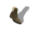 SYCAMORE Dark Green Suede Ankle Boots