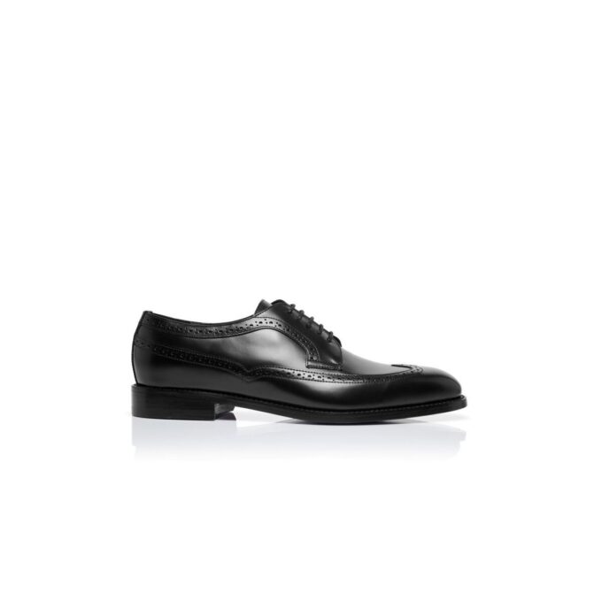 TAMARAK Black Calf Leather Lace-Up Oxfords
