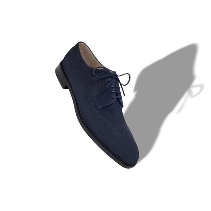 TAMARAK Navy Blue Suede Lace-Up Oxfords