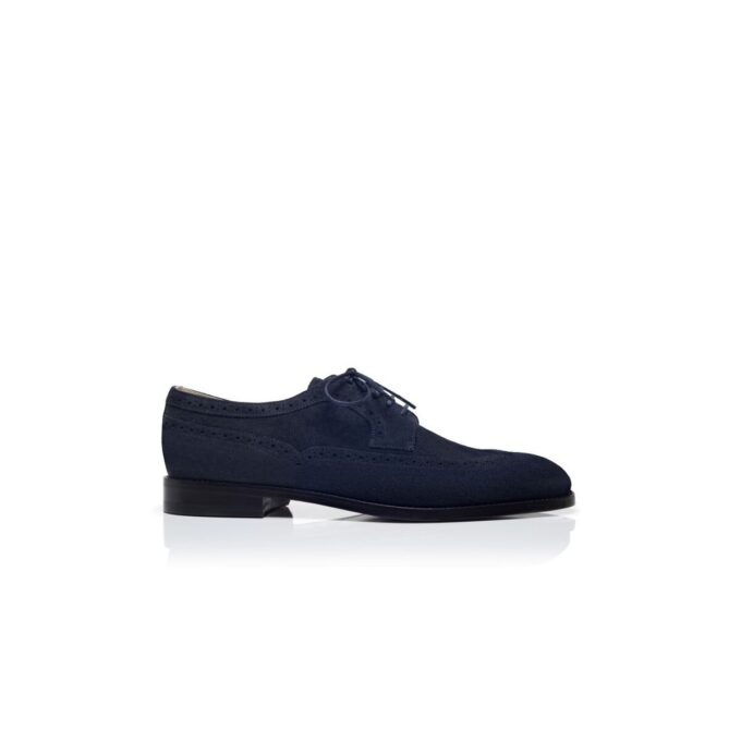 TAMARAK Navy Blue Suede Lace-Up Oxfords