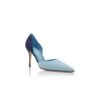 TAYLERBINU Blue Suede D’Orsay Pumps