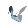 TAYLERBINU Blue Suede D’Orsay Pumps