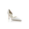 TAYLERBINU Cream Satin D’Orsay Pumps
