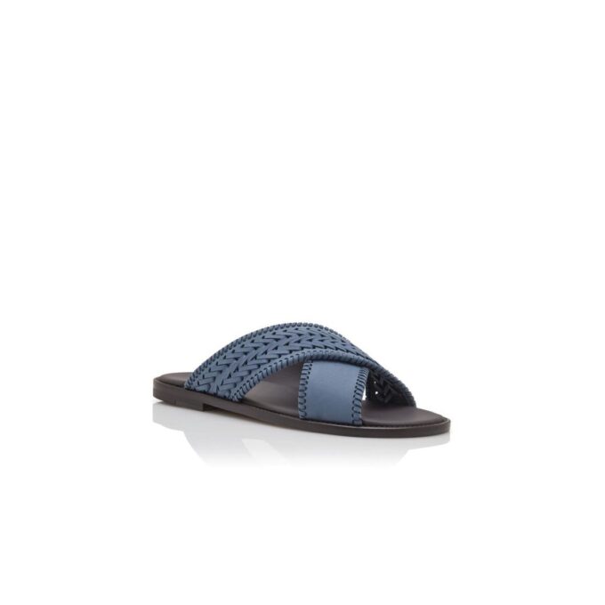 TEX Light Blue Nubuck Woven Sandals