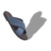 TEX Light Blue Nubuck Woven Sandals