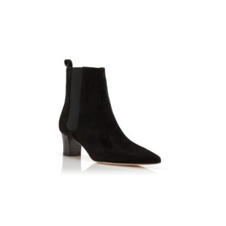TIRABA Black Suede Ankle Boots