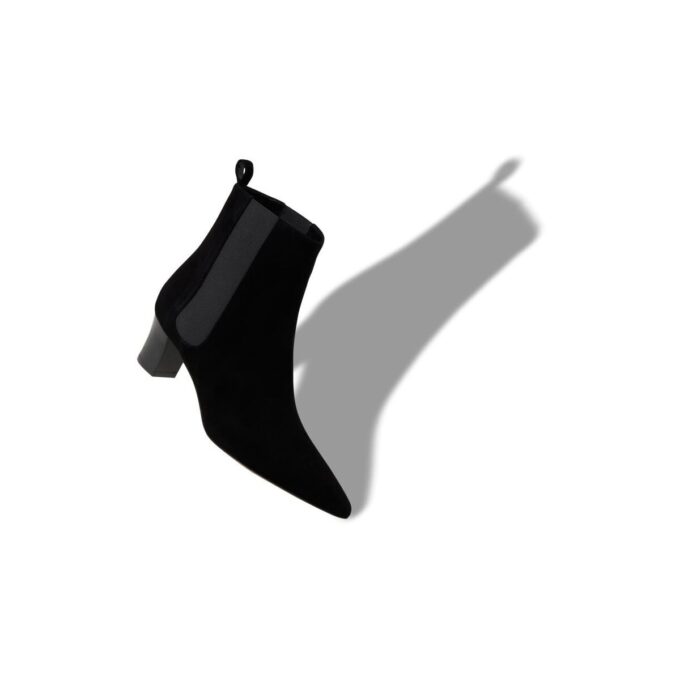 TIRABA Black Suede Ankle Boots