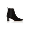 TIRABA Black Suede Ankle Boots