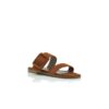 TITUBAFLAT Brown Suede Flat Sliders