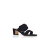 TITUBANEW Black Suede Mules