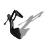TRIANANU Black Suede Ankle Strap Sandals