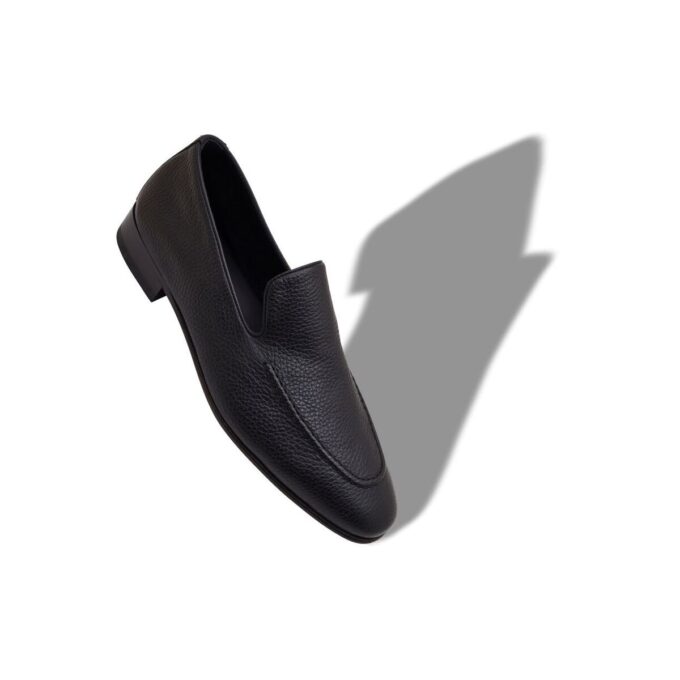 TRURO Black Calf Leather Loafers