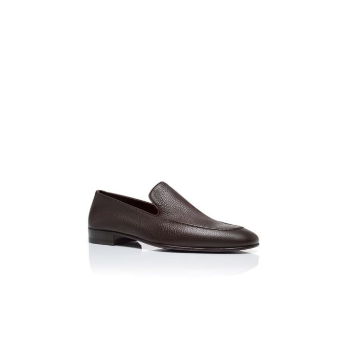 TRURO Dark Brown Calf Leather Loafers