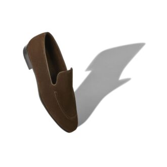 TRURO Dark Brown Suede Loafers