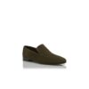 TRURO Dark Khaki Suede Loafers