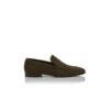 TRURO Dark Khaki Suede Loafers