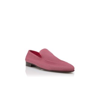 TRURO Dark Pink Suede Loafers