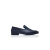 TRURO Navy Blue Calf Leather Loafers