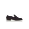 TRURO Navy Blue Suede Loafers