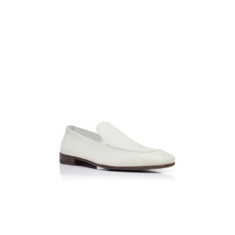 TRURO White Calf Leather Loafers