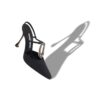 TRUTA Black Grosgrain Jewel Embellished T-Bar Pumps