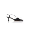 TURGIMOD Black Nappa Leather T-Bar Pumps