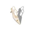 TURGIMOD Light Cream Nappa Leather T-Bar Pumps