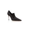 VALMONT Black Satin Instep Detail Pumps