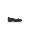 VERALLI Black Nappa Leather Ballerina Flats