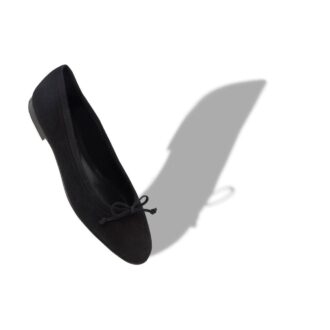 VERALLI Black Suede Ballerina Flats
