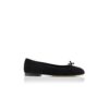 VERALLI Black Suede Ballerina Flats